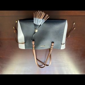 Calvin Klein large tote, black and white